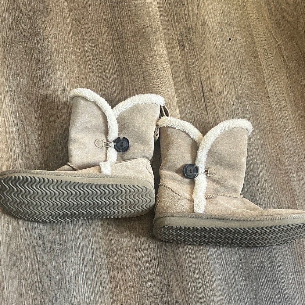 Women’s Tan American Eagle 🦅  Outfitters Tab Suede Boots 9 with Fur Lining - Picture 4 of 5